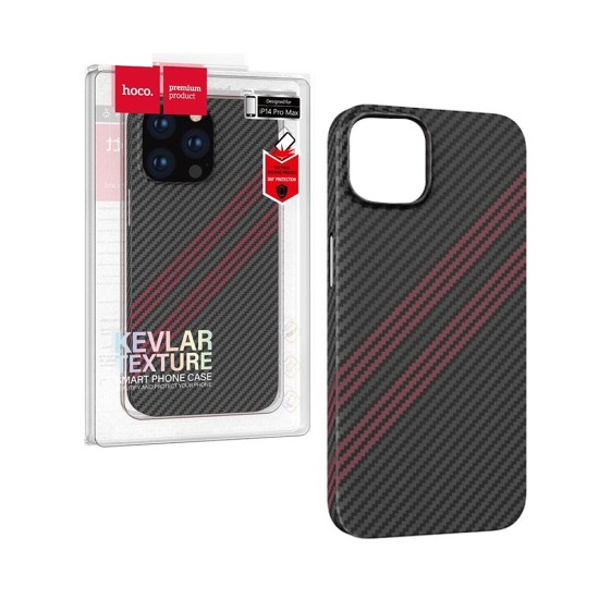 Funda Protectora Delgado Hoco para iPhone 14 Plus Negro y Rojo